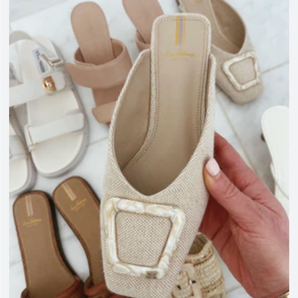 Sam Edelman Lin Mule sz 6.5 in Natural - Picture 1 of 8